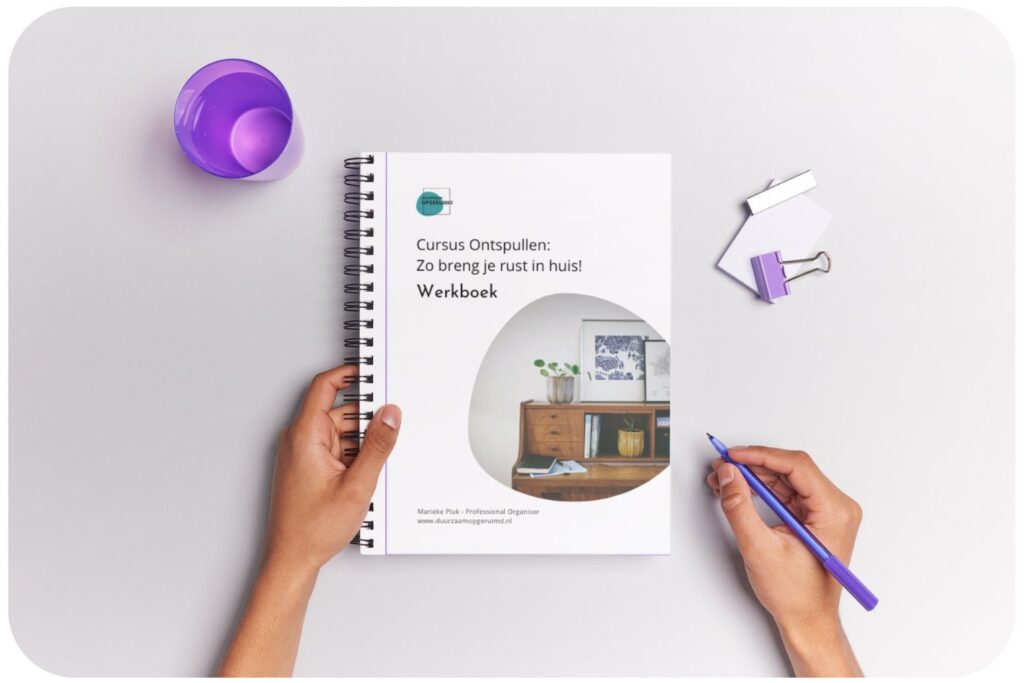 Werkboek cursus ontspullen